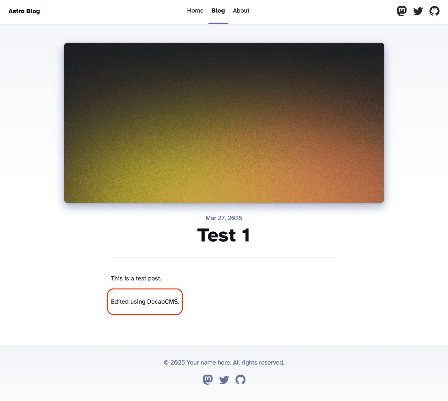blog test